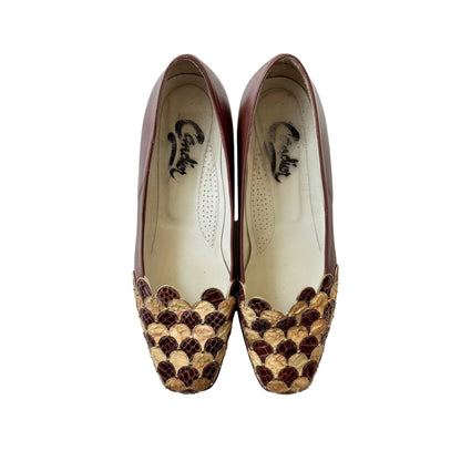 Vintage czółenka ze skóry naturalnej 40