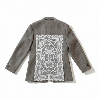 Marynarka wełniana upcycling