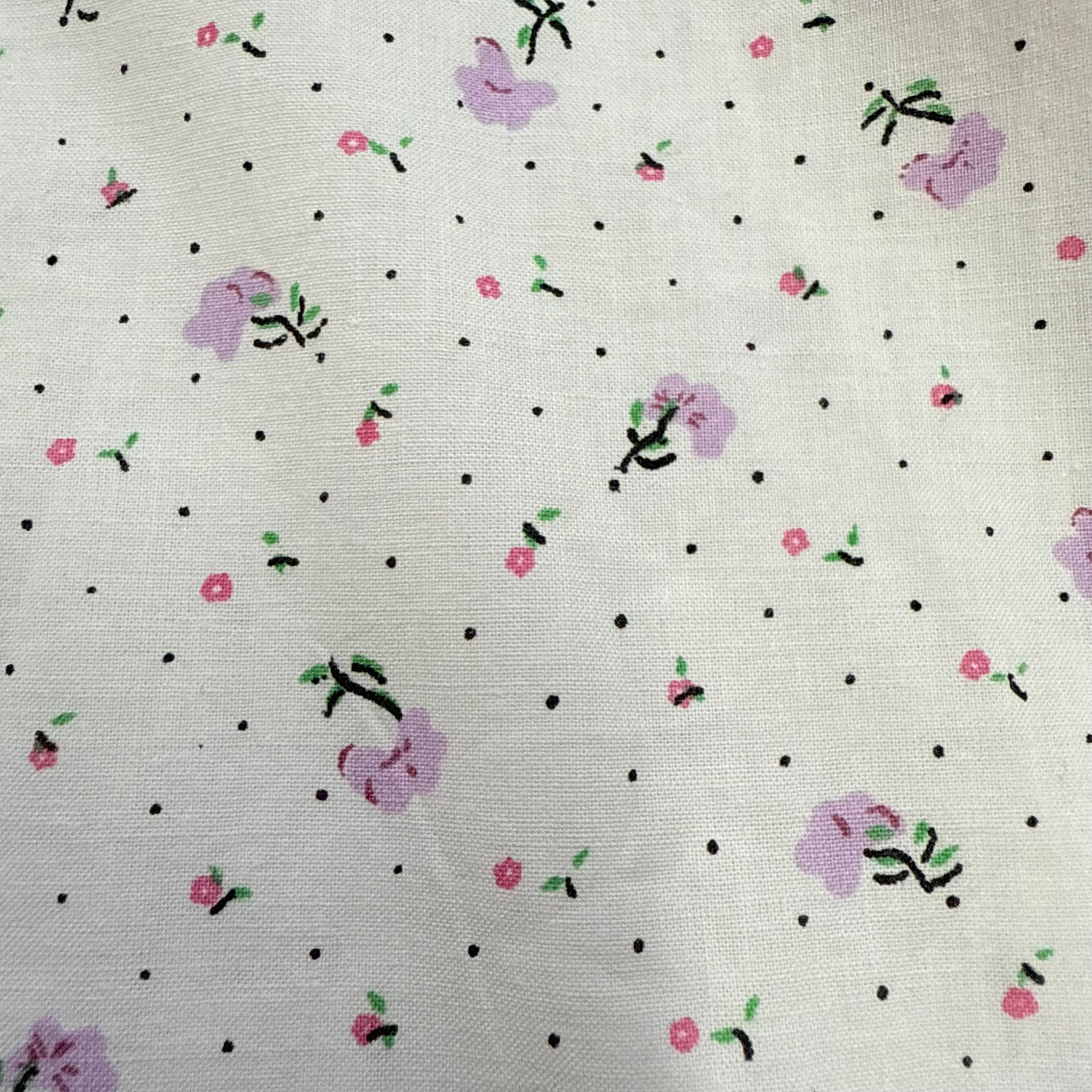 Bawełniana koszula w kwiatki upcycling