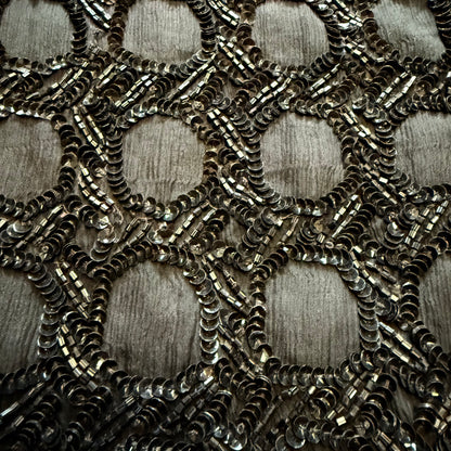 Czarna jedwabna marynarka z cekinami