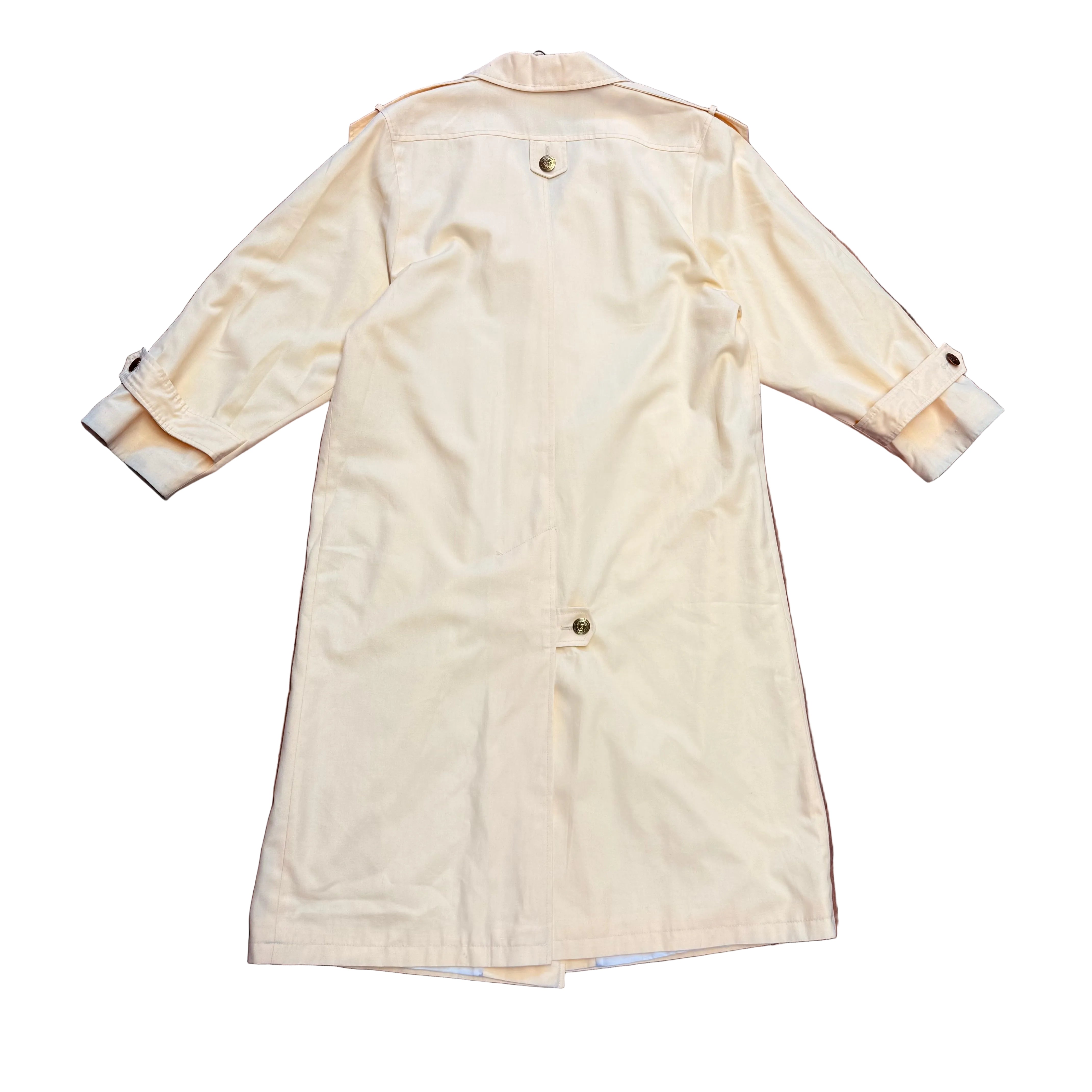 Masełkowy płaszcz vintage