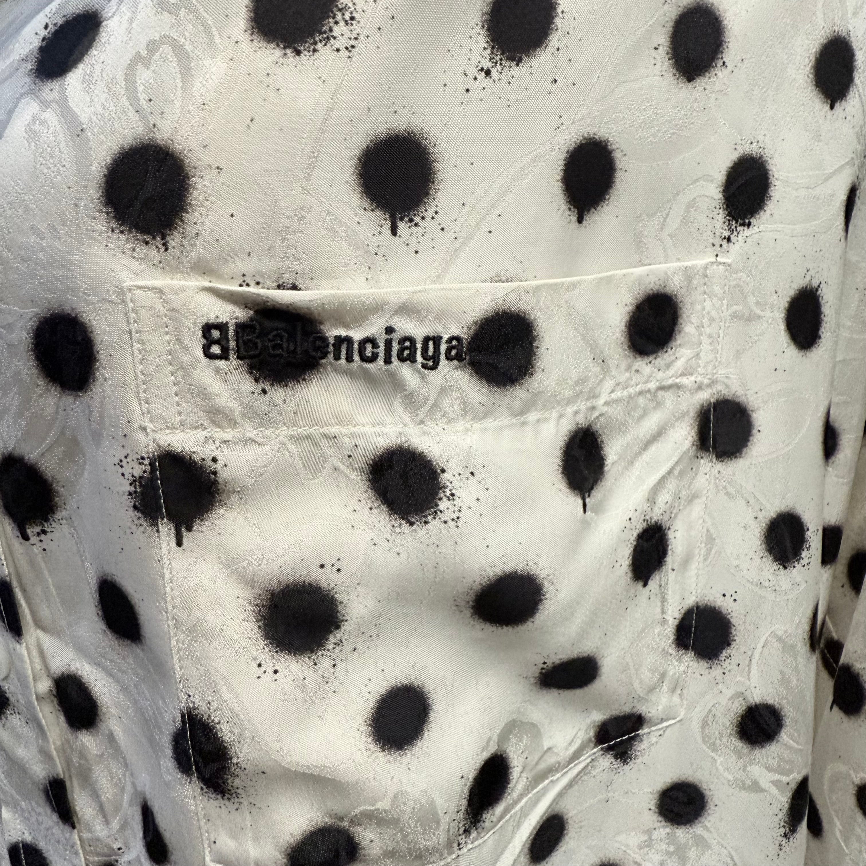 Unisexowa koszula Balenciaga w ciapki