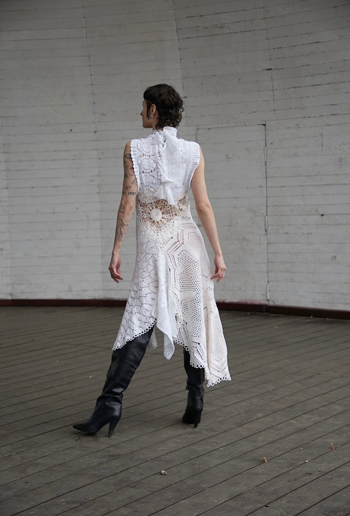 Suknia z serwet upcycling