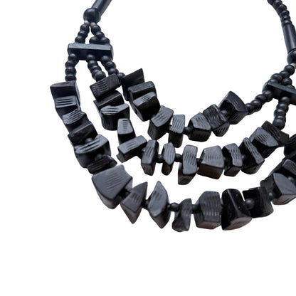 Naszyjnik z czarnego turmalinu