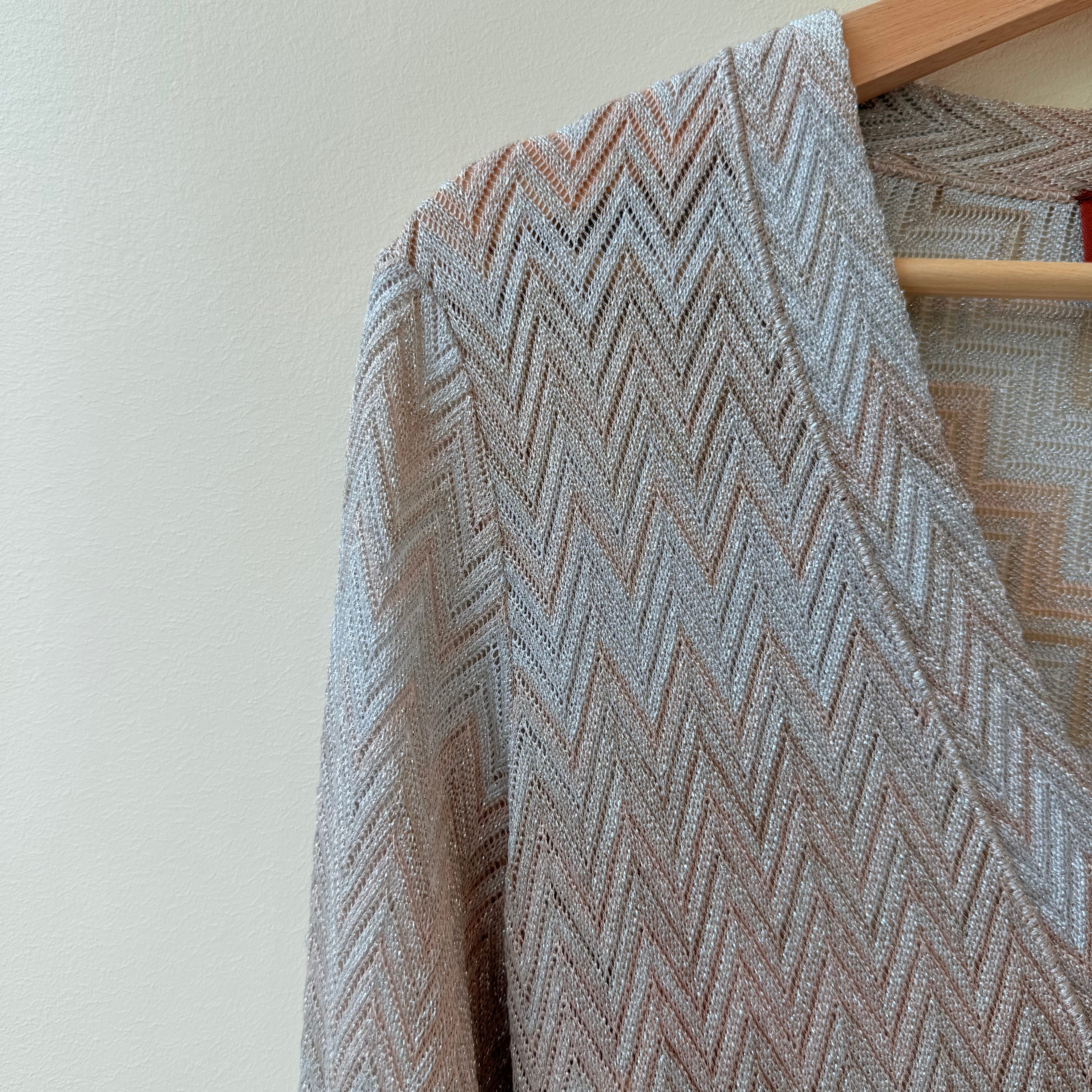 Kardigan Missoni ze srebrną nitką