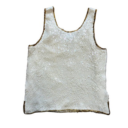 Cekinowy top jedwabny Rina Z.