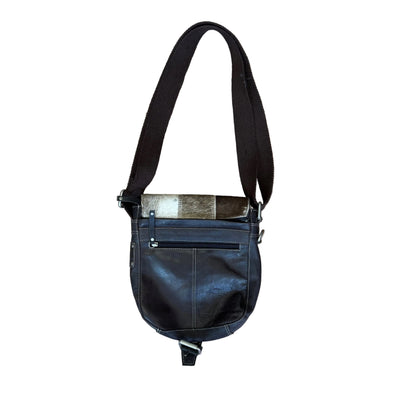 Torebka crossbody z naturalnym włosiem