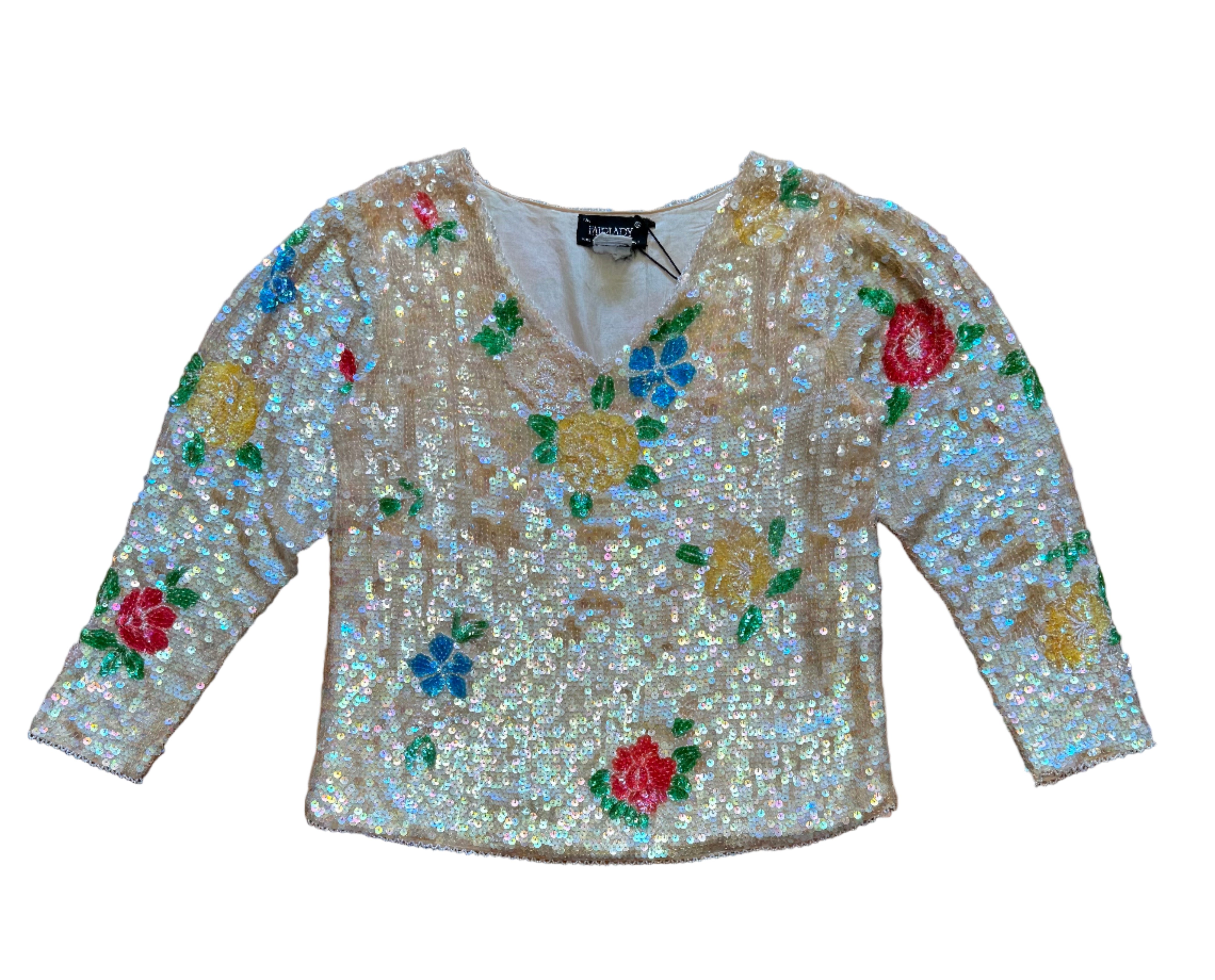 Jedwabna bluzka z cekinami