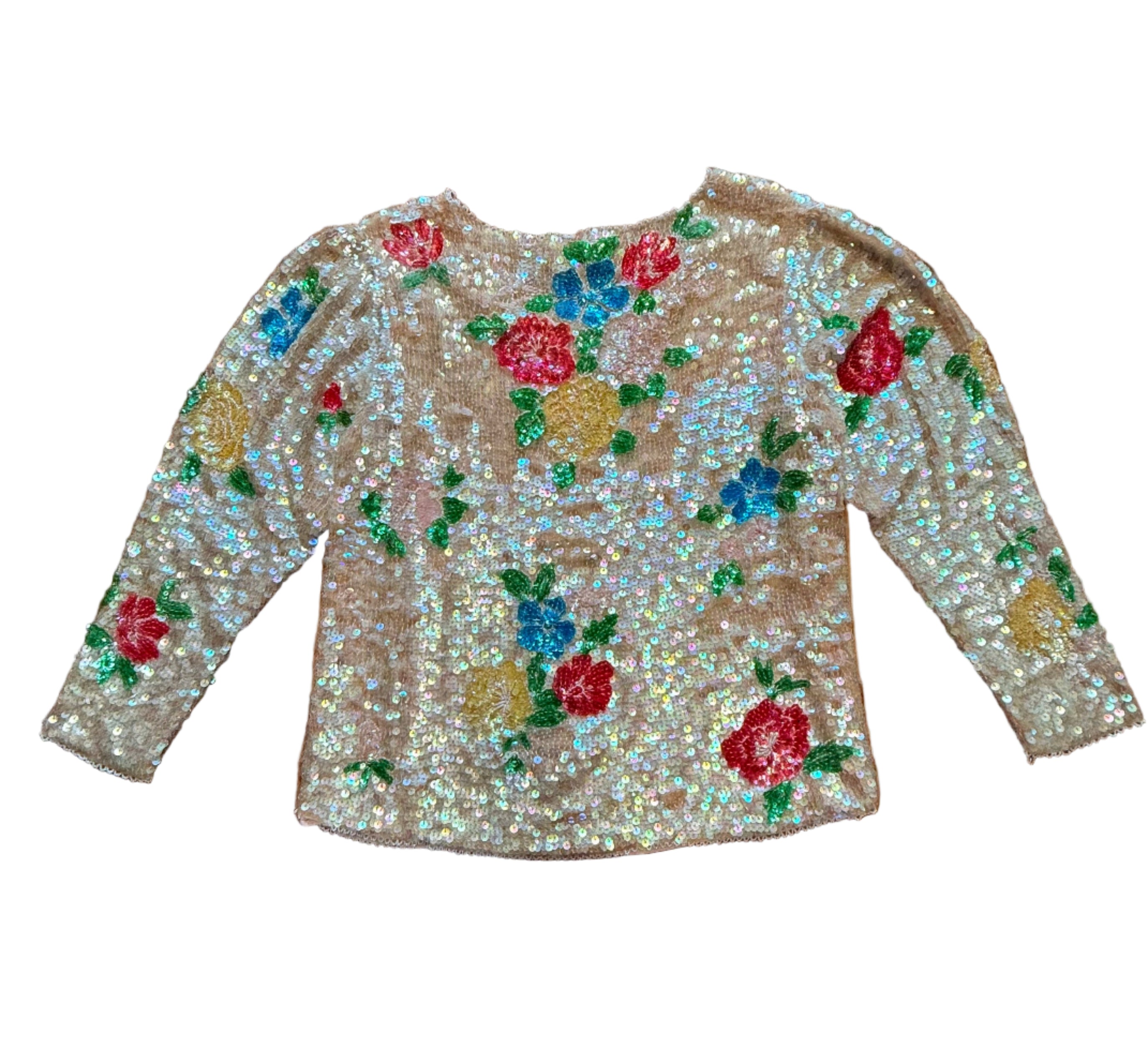 Jedwabna bluzka z cekinami