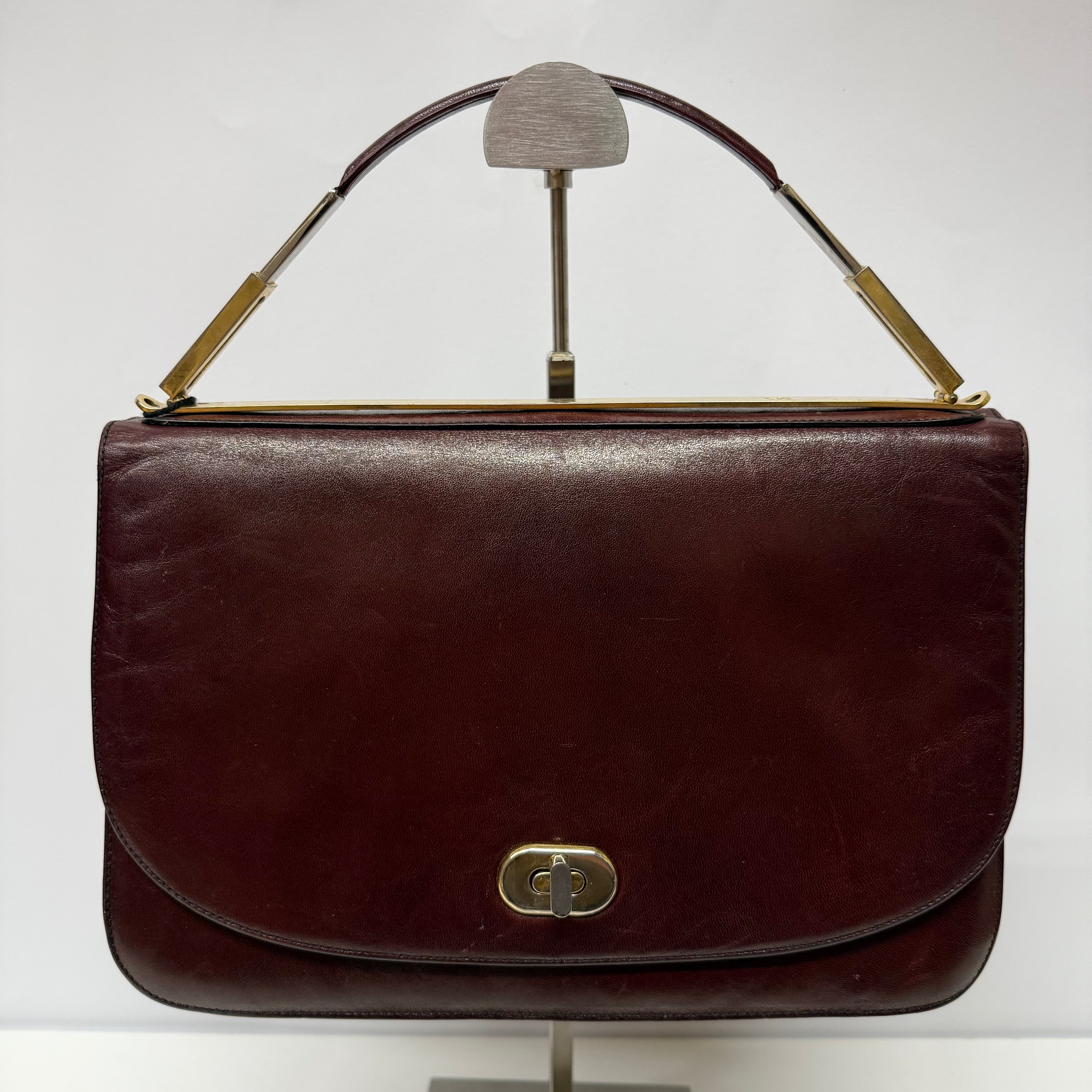 Unikatowa torebka vintage burgundowa