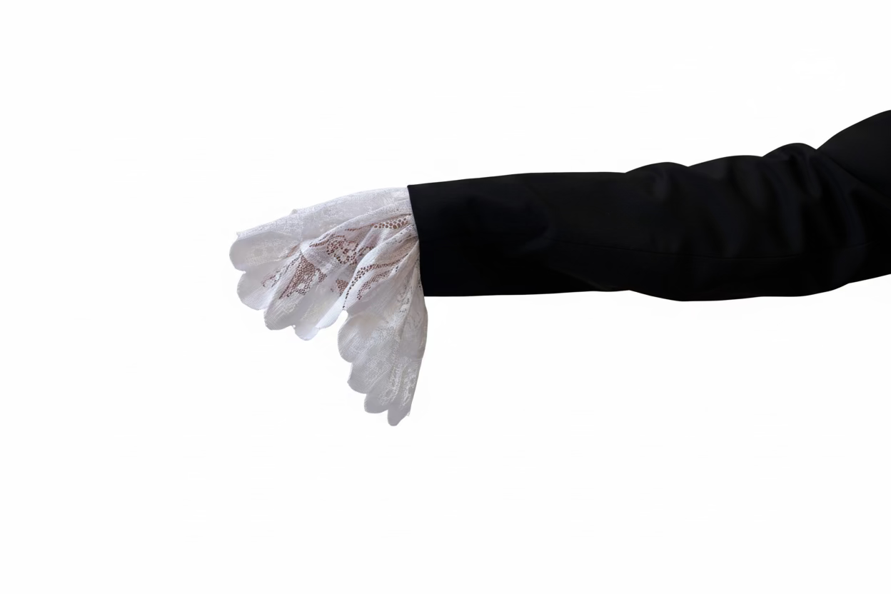 Mankiety z falbanką upcycling