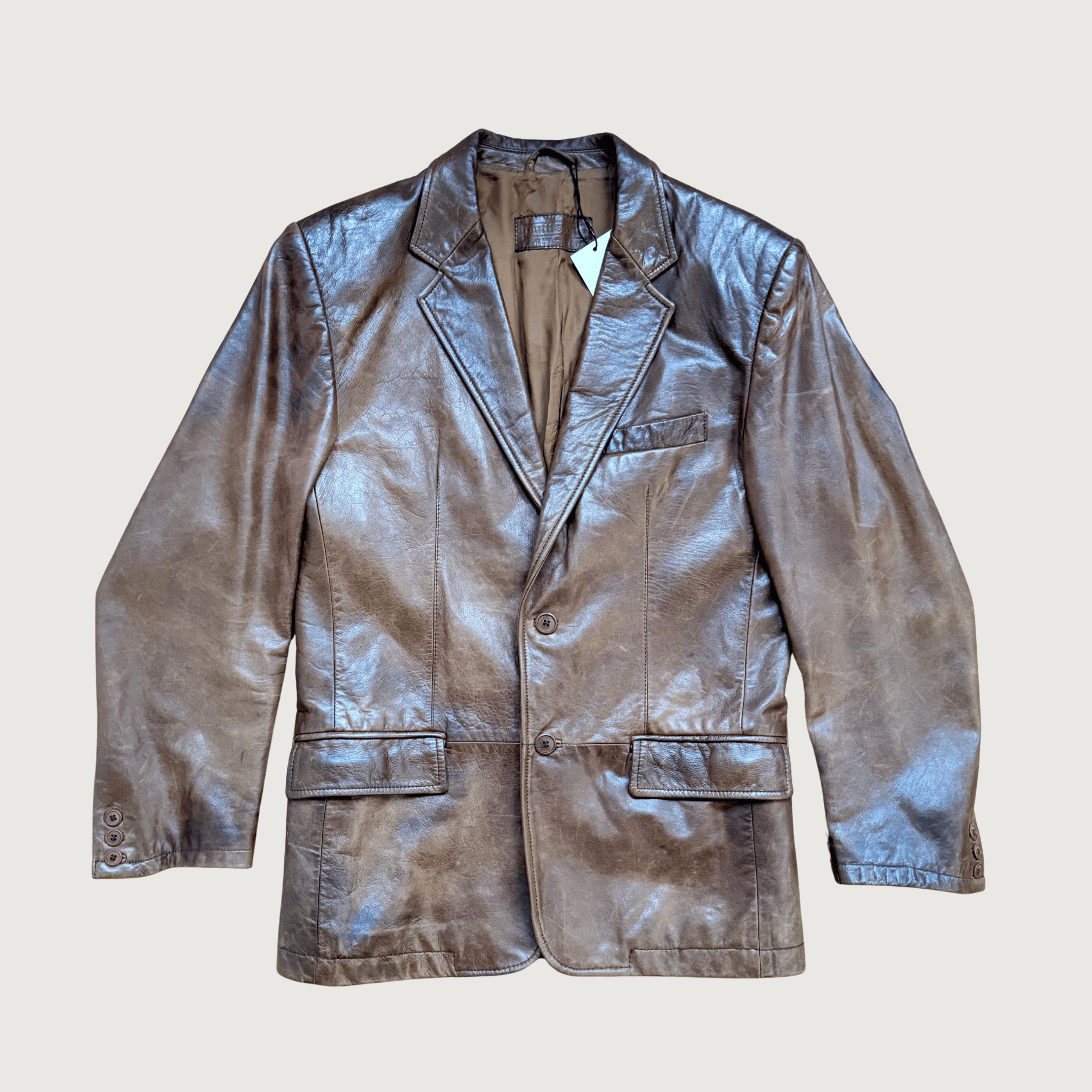 Kurtka ze skóry Massimo Dutti