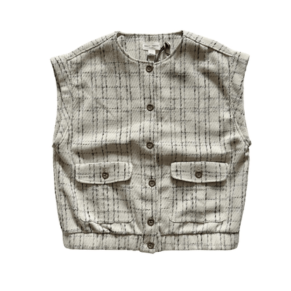 Women's checked vest with pockets - HOLLY &amp; WHYTE by Lindex