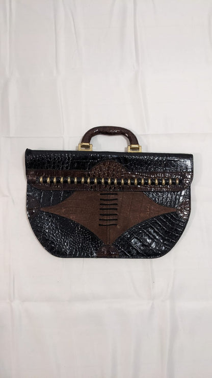 Unikalna skórzana torebka vintage w stylu retro - RESTYLER